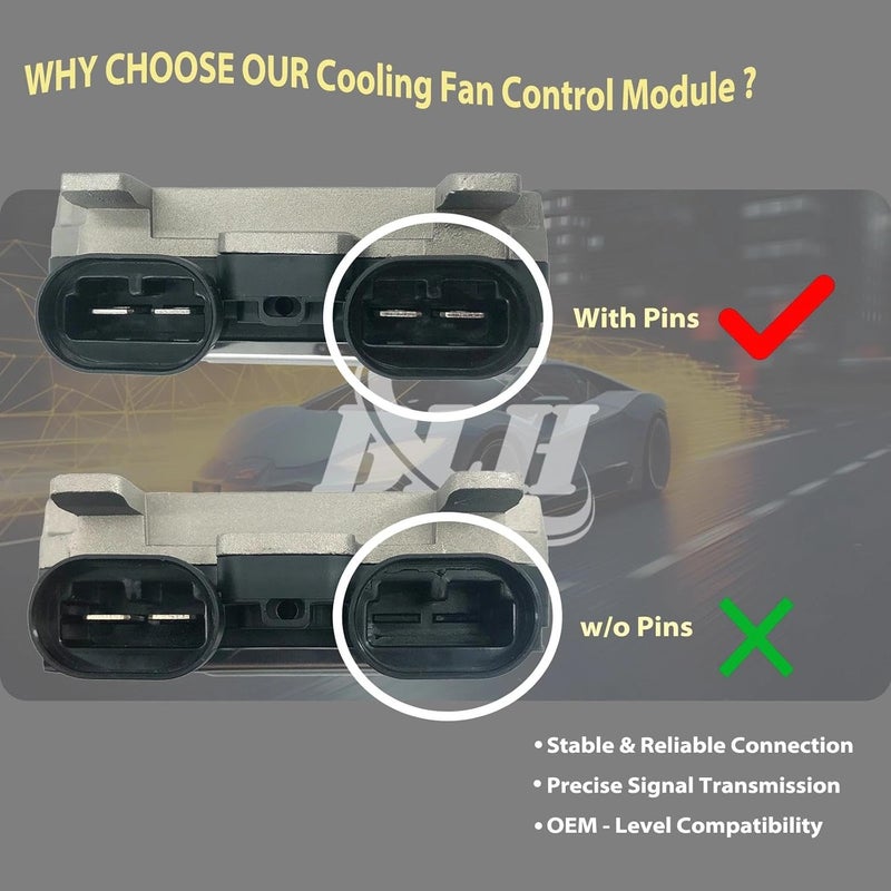 BARLIN HALL BLH Cooling Fan Control Module Compatible with Volvo XC60 XC70 S60 S80 V40 V60 For Land Rover Evoque Freelander II For Ford Galaxy Replace OE 940009402 7T438C609BA 940004204 - Image 4